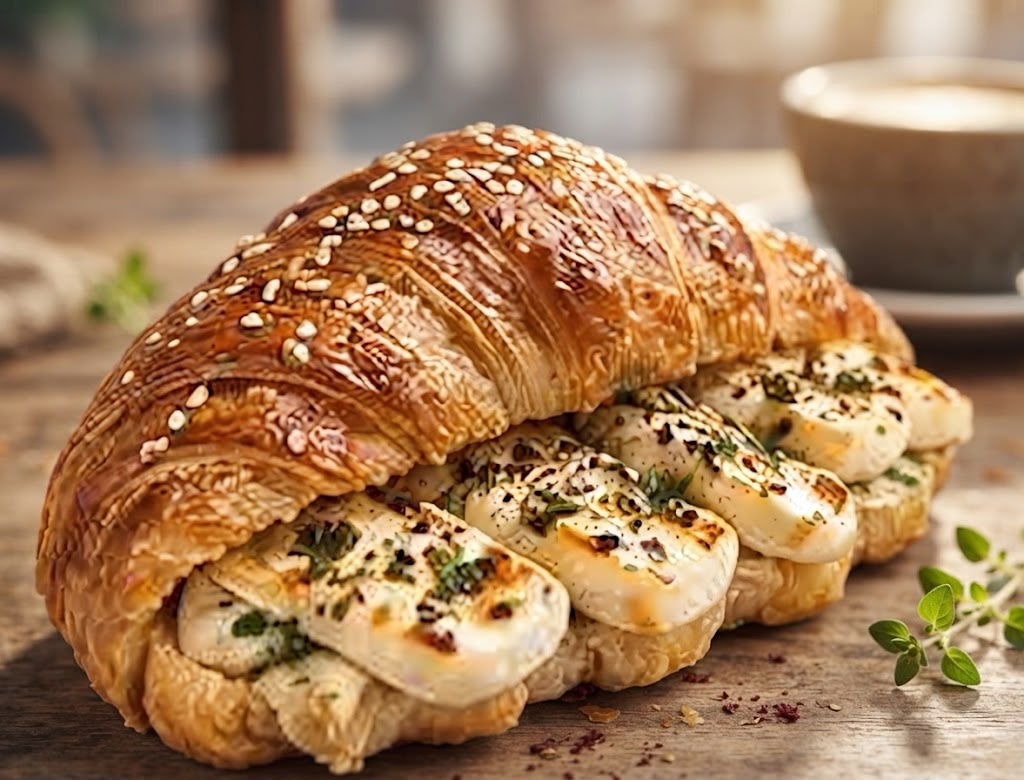 كرواسان بالجبنة الحلوم 